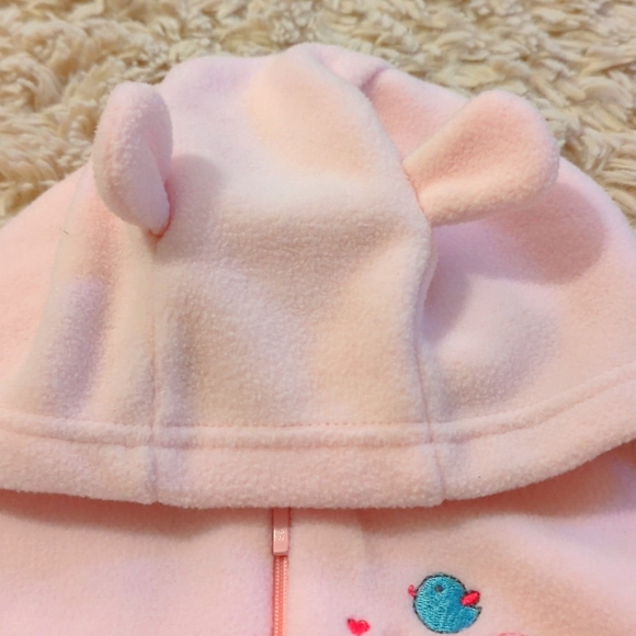 NWOT Absorba Baby Pink Fleece Winter Suit, 6-9 Months - Picture 11 of 11